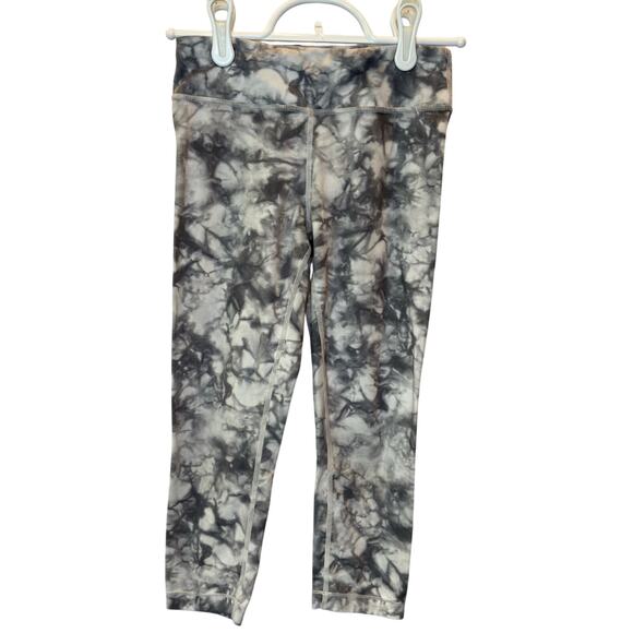 Athleta Girl Tie Dye Leggings M 8/10 Drawstring Activewear Patterned - Picture 1 of 5